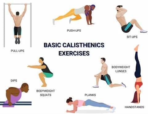 Basic Calisthenics Exercises: Benefits, Drawbacks, and Muscles Worked